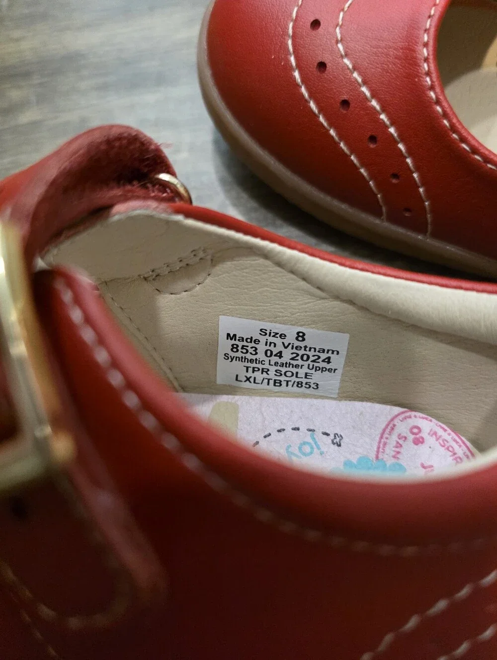 Livie & Luca Size 8 Toddler Red Mary Jane Shoes Fall School Christmas